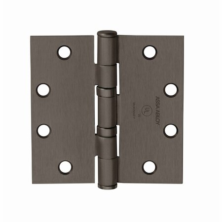 MCKINNEY HINGES McKinney 4inx4in Square Corner Standard Weight 5 Knuckle Ball Bearing Hinge # 55577 Oil Rubbed TA2714410B